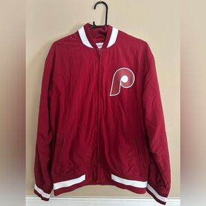 Mitchell&Ness Cooperstown Collection Vintage Phillies MLB Jacket 1980 -Medium